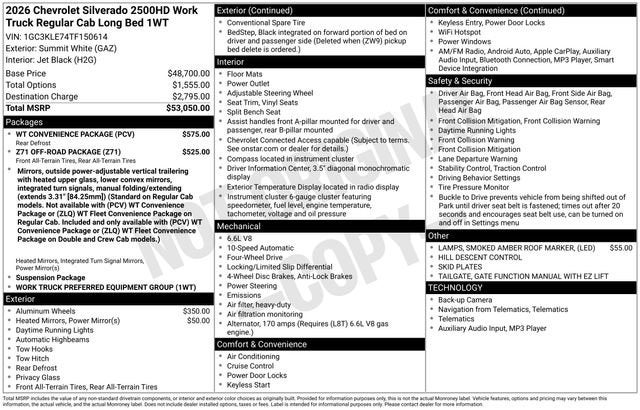 2026 Chevrolet Silverado 2500 HD WT