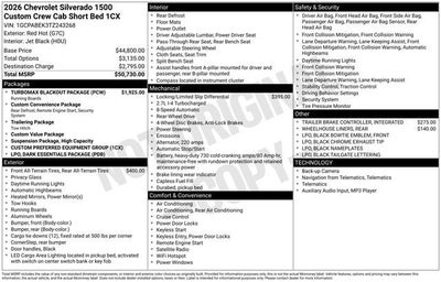 2026 Chevrolet Silverado 1500 Custom