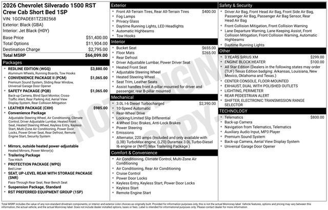 2026 Chevrolet Silverado 1500 RST