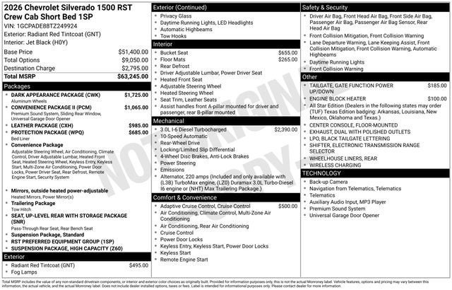 2026 Chevrolet Silverado 1500 RST