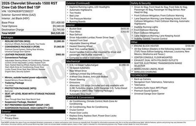 2026 Chevrolet Silverado 1500 RST