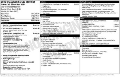 2026 Chevrolet Silverado 1500 RST