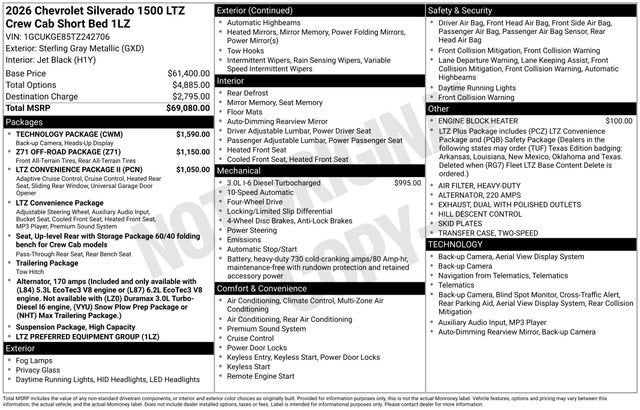 2026 Chevrolet Silverado 1500 LTZ
