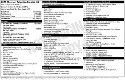 2026 Chevrolet Suburban Premier