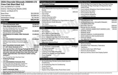 2026 Chevrolet Silverado 2500 HD LTZ